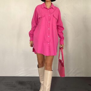 Double Pocket Flap Snap Fastener Shirt - Brand: Elisa - Women & Kids, Baby Clothes Wholesale - TheBS Women