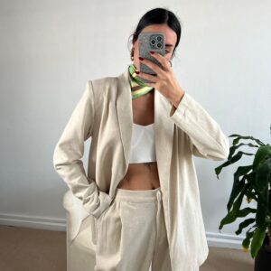 Oversize Shawl Collar Jacket - Brand: First Angels - Women & Kids, Baby Clothes Wholesale - TheBS Women