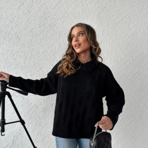 Eye Patterned Sweater - Brand: My Fashion - Women & Kids, Baby Clothes Wholesale - TheBS Women