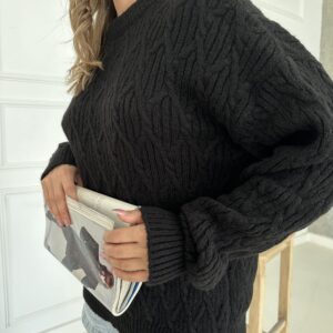 Diamond Pattern Washed Sweater - Brand: My Fashion - Women & Kids, Baby Clothes Wholesale - TheBS Women