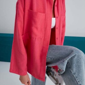 Double Pocket Linen Shirt - Brand: My Fashion - Women & Kids, Baby Clothes Wholesale - TheBS Women