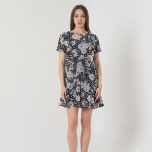 Flower Pattern Dress - Black - Brand: Topshow - Women & Kids, Baby Clothes Wholesale - TheBS Women