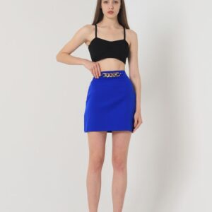 Above Knee Skirt With Waist Chain - Saks - Brand: Topshow - Women & Kids, Baby Clothes Wholesale - TheBS Women