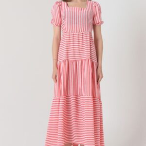 Striped Long Dress - Brand: Topshow - Women & Kids, Baby Clothes Wholesale - TheBS Women