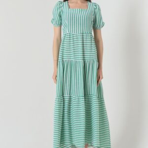Striped Long Dress - Brand: Topshow - Women & Kids, Baby Clothes Wholesale - TheBS Women