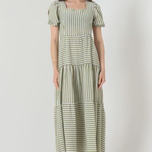 Striped Long Dress - Brand: Topshow - Women & Kids, Baby Clothes Wholesale - TheBS Women