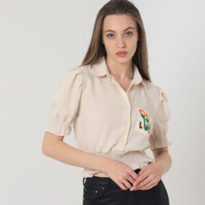 Pocket Embroidered Shirt - Brand: Topshow - Women & Kids, Baby Clothes Wholesale - TheBS Women