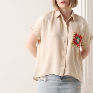Shirt With Flower Pockets -Color - Brand: Topshow - Women & Kids, Baby Clothes Wholesale - TheBS Women