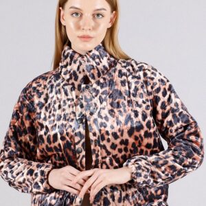 Snap-On Collar Coat - Leopard - Brand: Topshow - Women & Kids, Baby Clothes Wholesale - TheBS Women