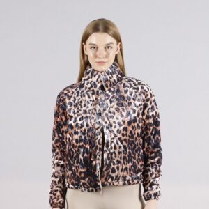 Snap-On Collar Coat - Leopard - Brand: Topshow - Women & Kids, Baby Clothes Wholesale - TheBS Women