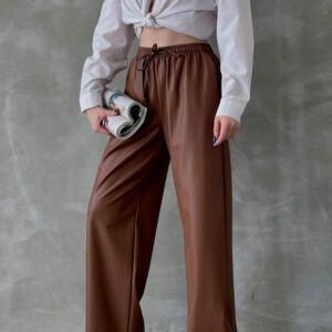 Taba F 1571 Leather Trousers - Brand: Topshow - Women & Kids, Baby Clothes Wholesale - TheBS Women