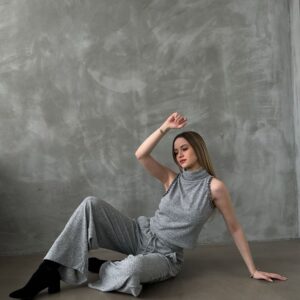 Gray Knitwear Trousers - Brand: Topshow - Women & Kids, Baby Clothes Wholesale - TheBS Women