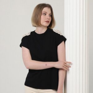 Shoulder Lace T-shirt - Brand: Topshow - Women & Kids, Baby Clothes Wholesale - TheBS Women