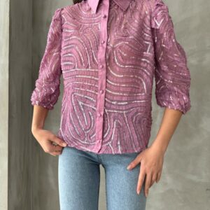Sequin Embroidered Tulle Shirt - Brand: Topshow - Women & Kids, Baby Clothes Wholesale - TheBS Women