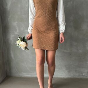 Sleeve And Bust Poplin Above Knee Dress - Brand: Topshow - Women & Kids, Baby Clothes Wholesale - TheBS Women