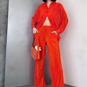 Oranj D 2387 Pleated Trousers - Brand: Topshow - Women & Kids, Baby Clothes Wholesale - TheBS Women