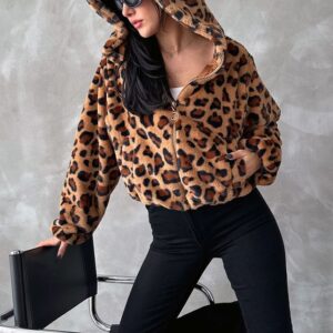 Leopard Patterned Coat - Brand: Topshow - Women & Kids, Baby Clothes Wholesale - TheBS Women