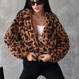 Leopard Patterned Coat - Brand: Topshow - Women & Kids, Baby Clothes Wholesale - TheBS Women