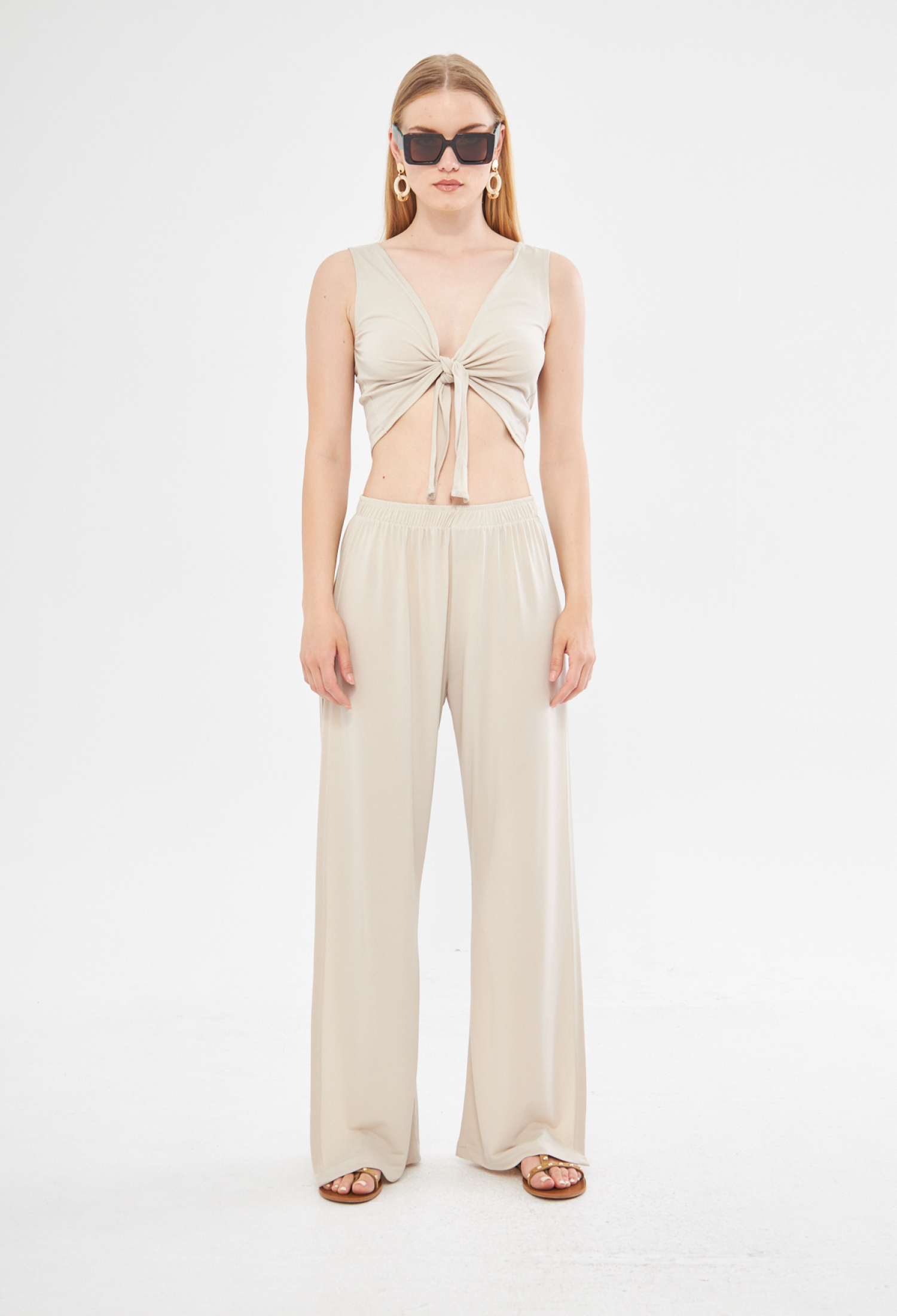 Joi Beach Exclusive Slit Wide Leg Trouser In - Brand: Evable - Women & Kids, Baby Clothes Wholesale - TheBS Women