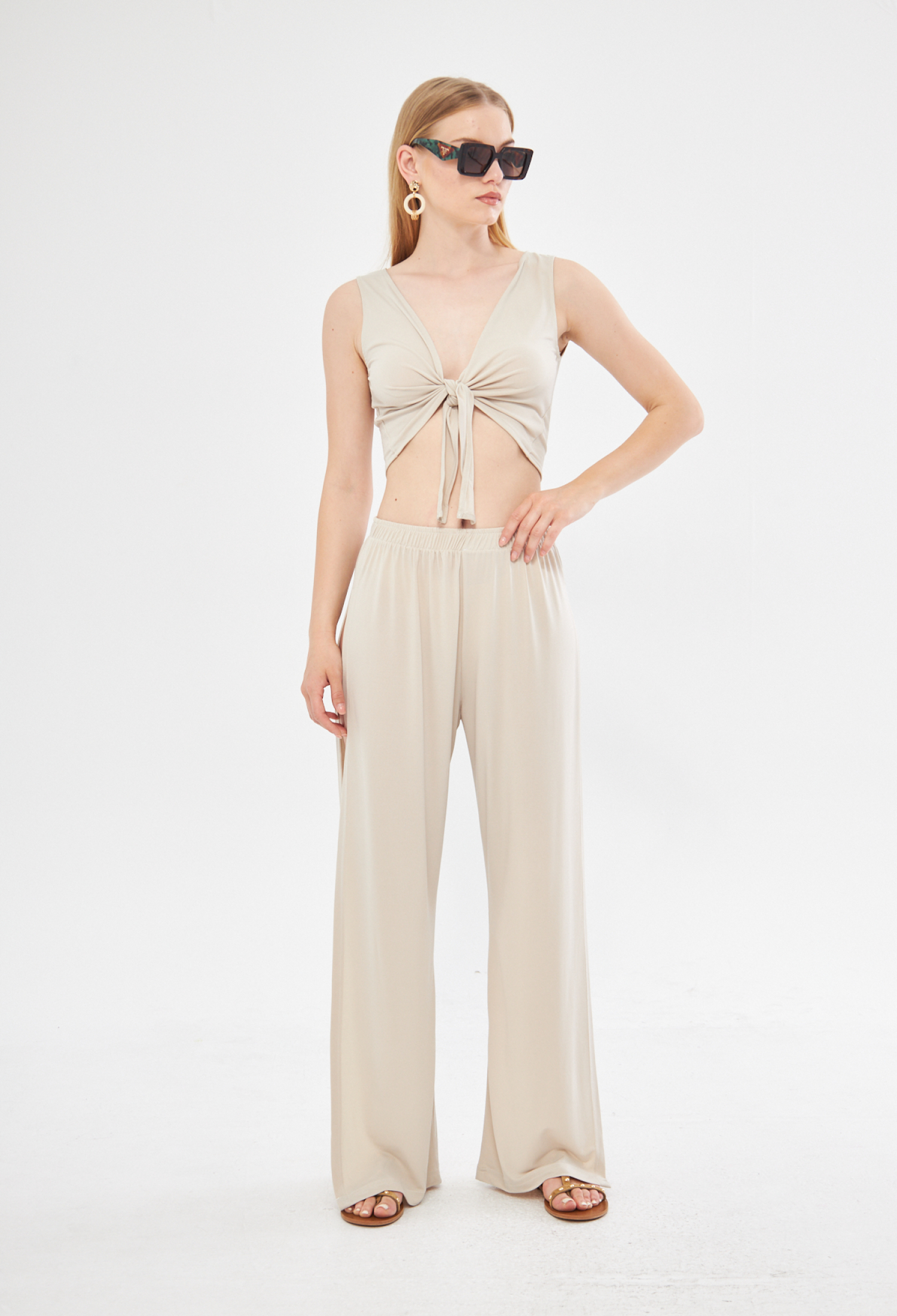 Joi Beach Exclusive Slit Wide Leg Trouser In - Brand: Evable - Women & Kids, Baby Clothes Wholesale - TheBS Women