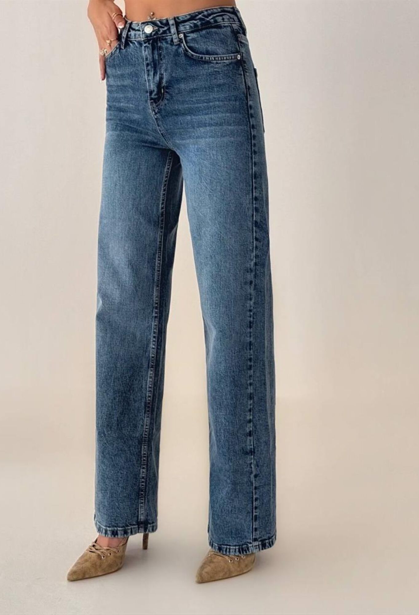 High WaistNita Jeans - Brand: LACARINO - Women & Kids, Baby Clothes Wholesale - TheBS Women