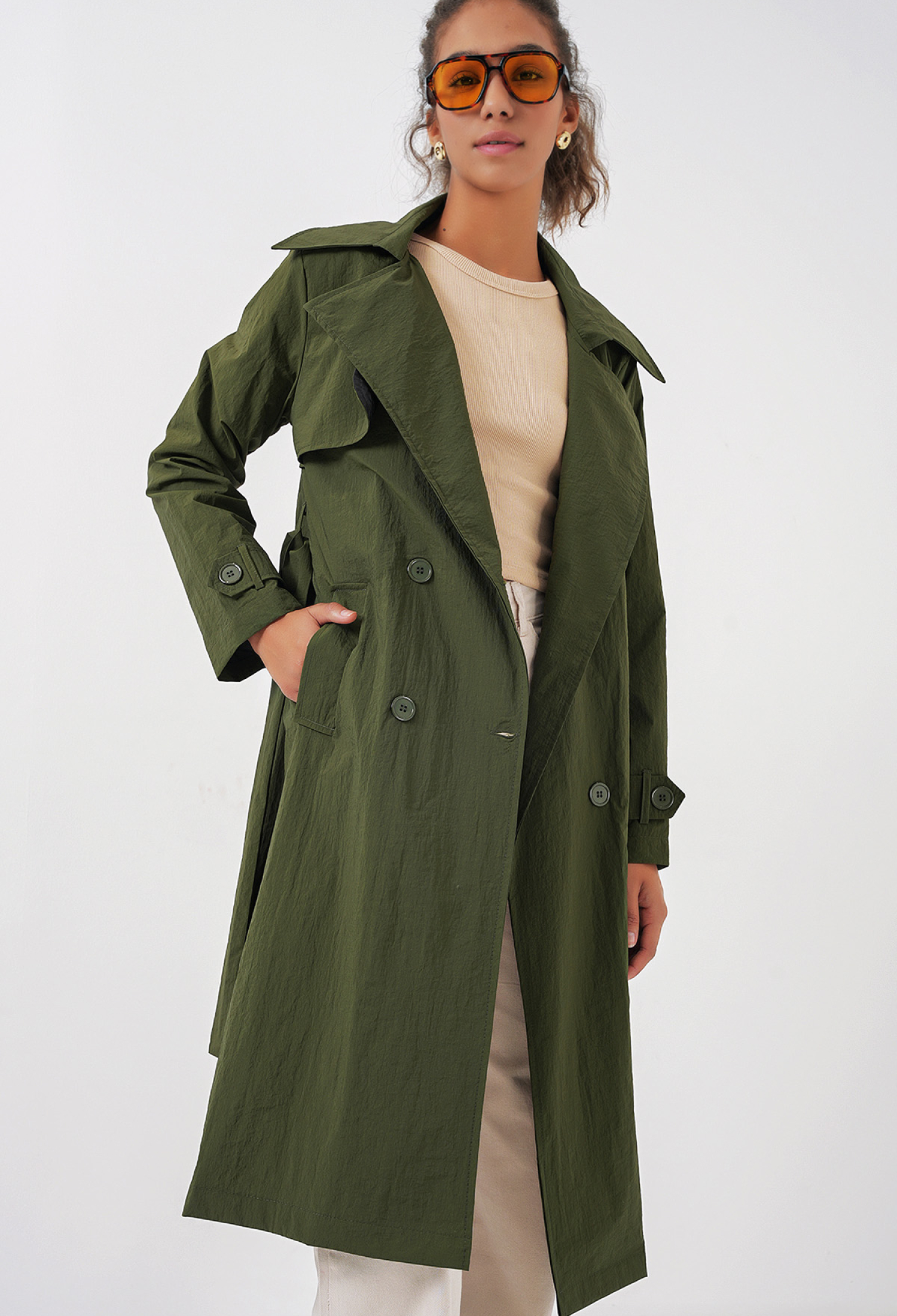 Double Breasted Trench Coat - Brand: Bigdart - Women & Kids, Baby Clothes Wholesale - TheBS Women