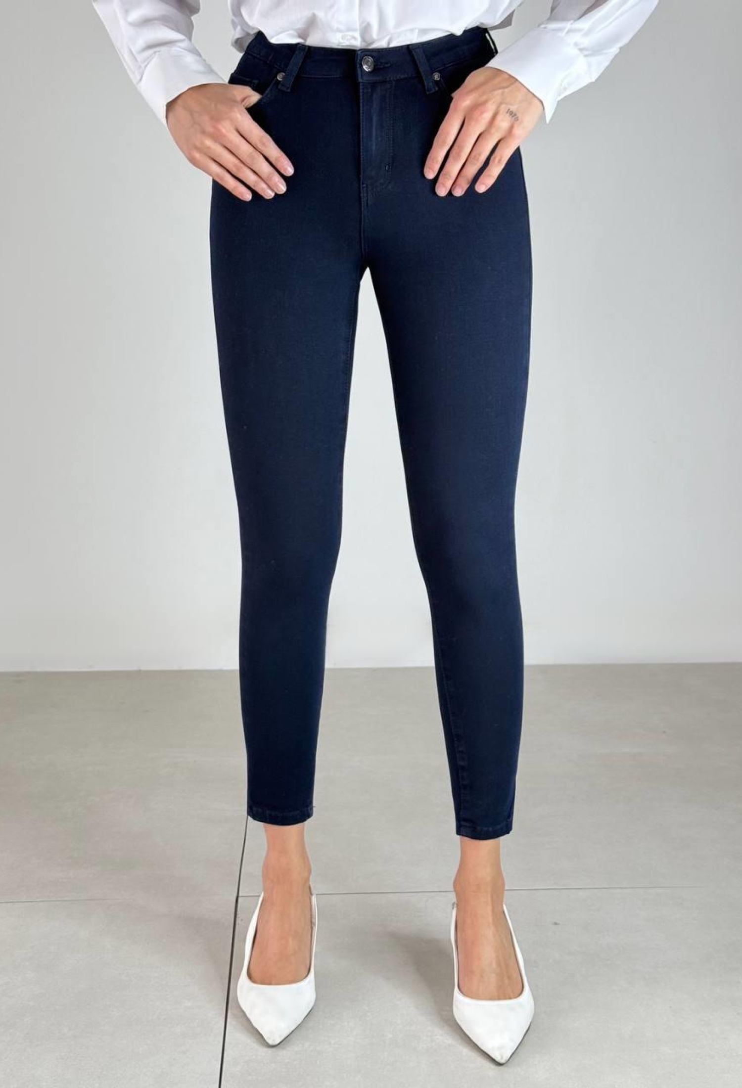 Women's Skinny Leg High Waist NavyJeans - Brand: LACARINO - Women & Kids, Baby Clothes Wholesale - TheBS Women