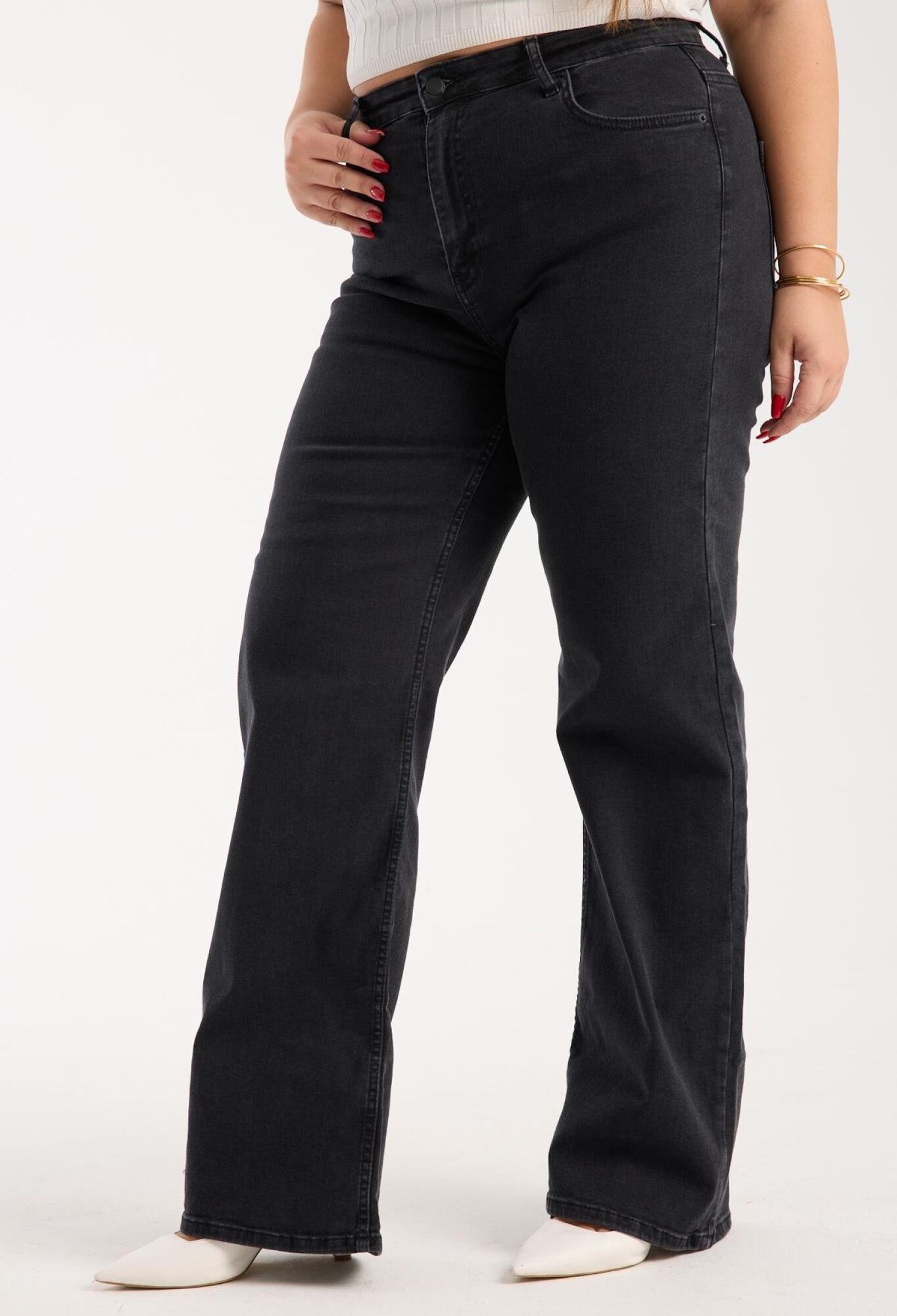 Black Jeans Casual Plus Size Mom Style - Brand: LACARINO - Women & Kids, Baby Clothes Wholesale - TheBS Women