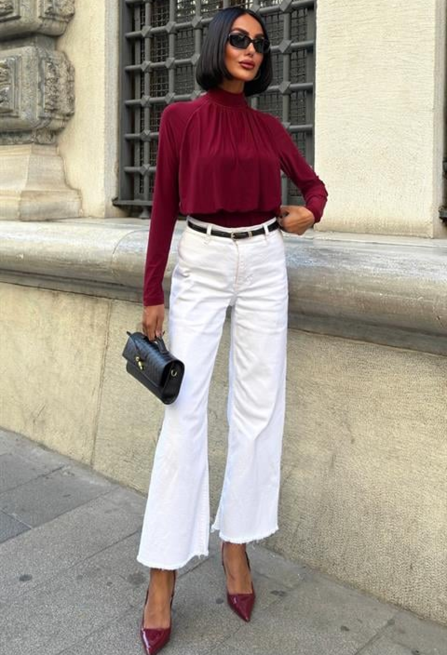 Elegant Blouse With High Neck And Long Sleeves - Brand: Sobe Istanbul - Women & Kids, Baby Clothes Wholesale - TheBS Women