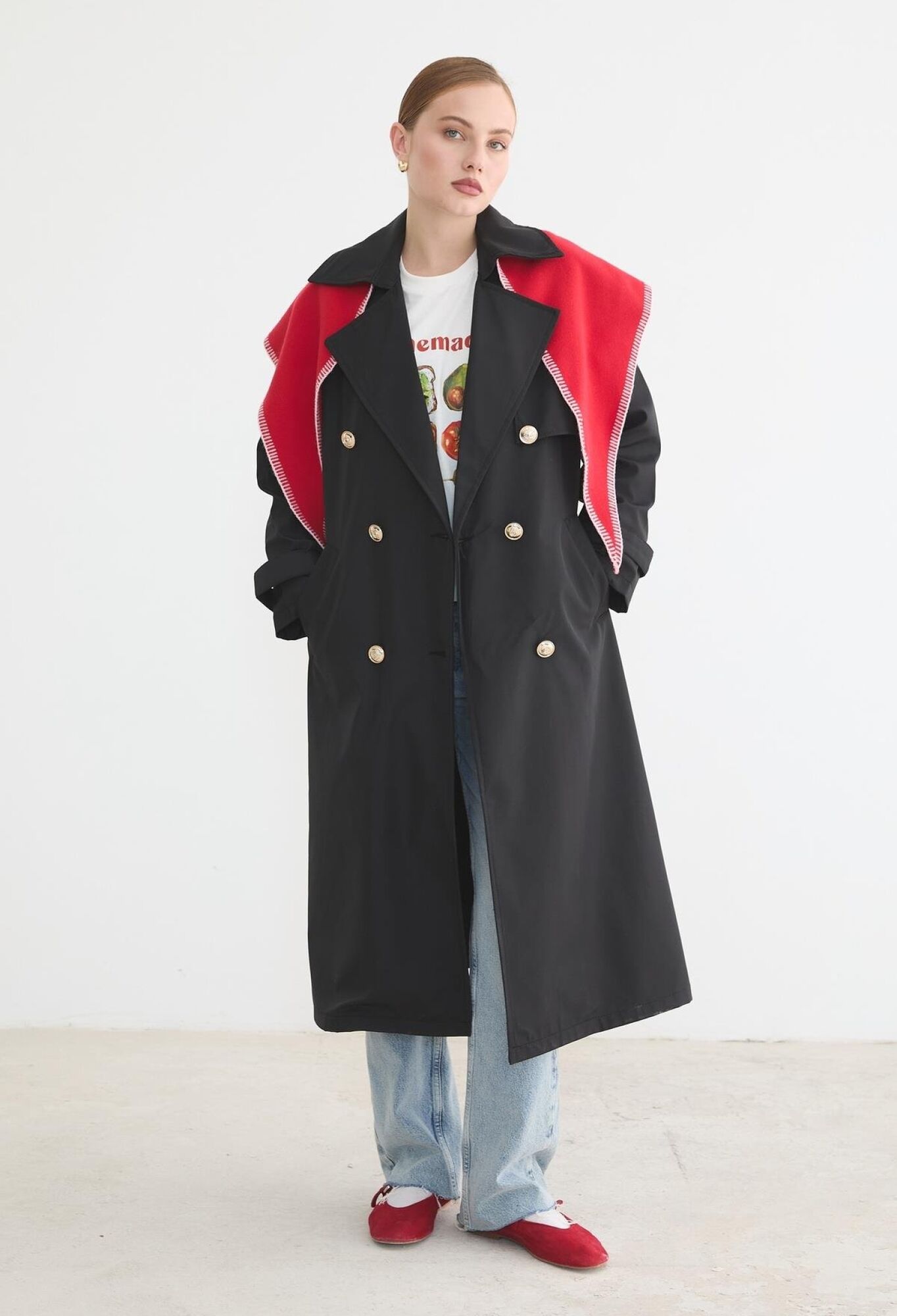 Trenchcoat Double-Breasted Elegant Formal - Brand: Levure - Women & Kids, Baby Clothes Wholesale - TheBS Women