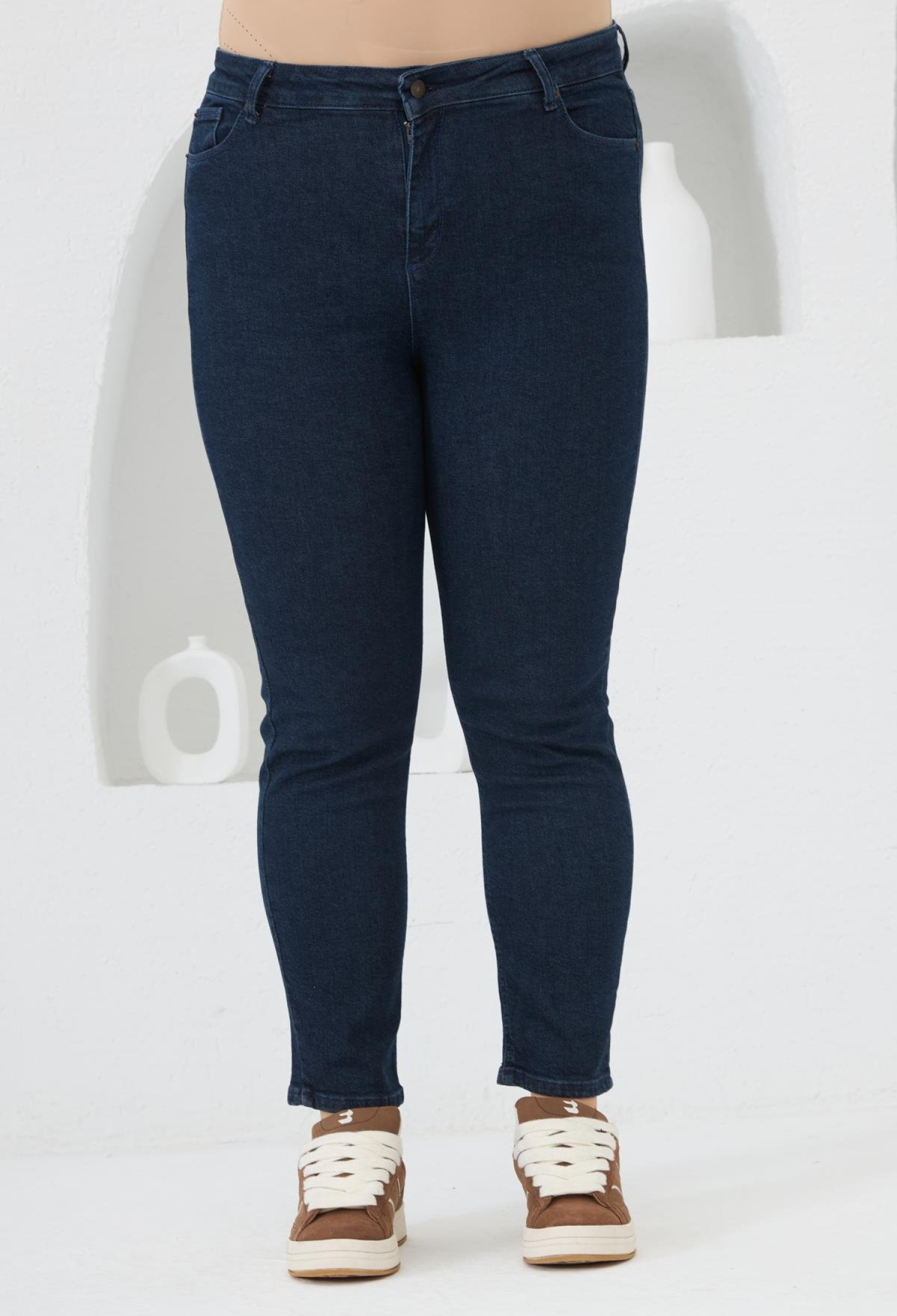 Blue Casual Plus Size Streetwear Mom Jeans - Brand: RMG - Women & Kids, Baby Clothes Wholesale - TheBS Women