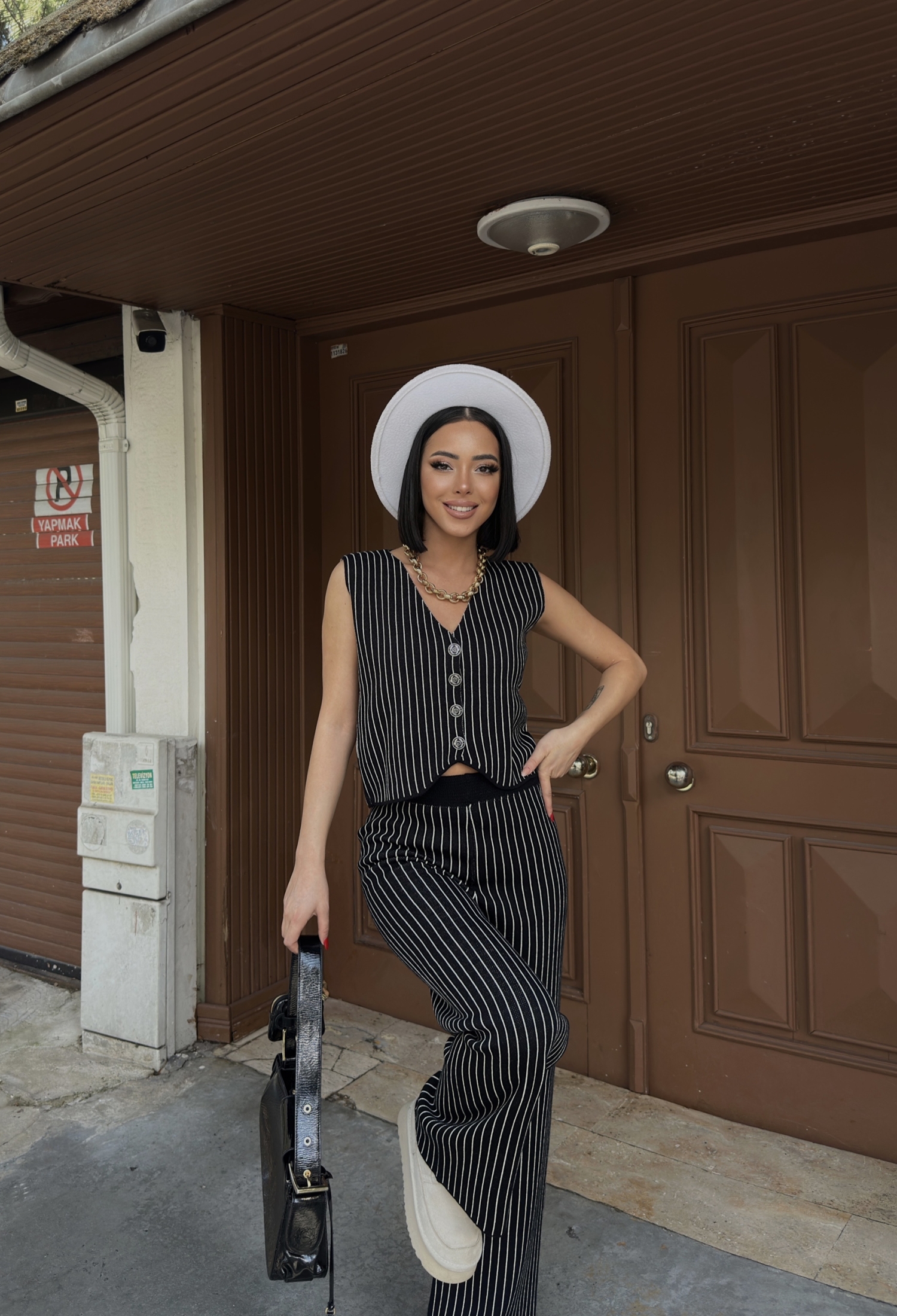 Striped Sleeveless Palazzo Suit - Brand: My Fashion - Women & Kids, Baby Clothes Wholesale - TheBS Women