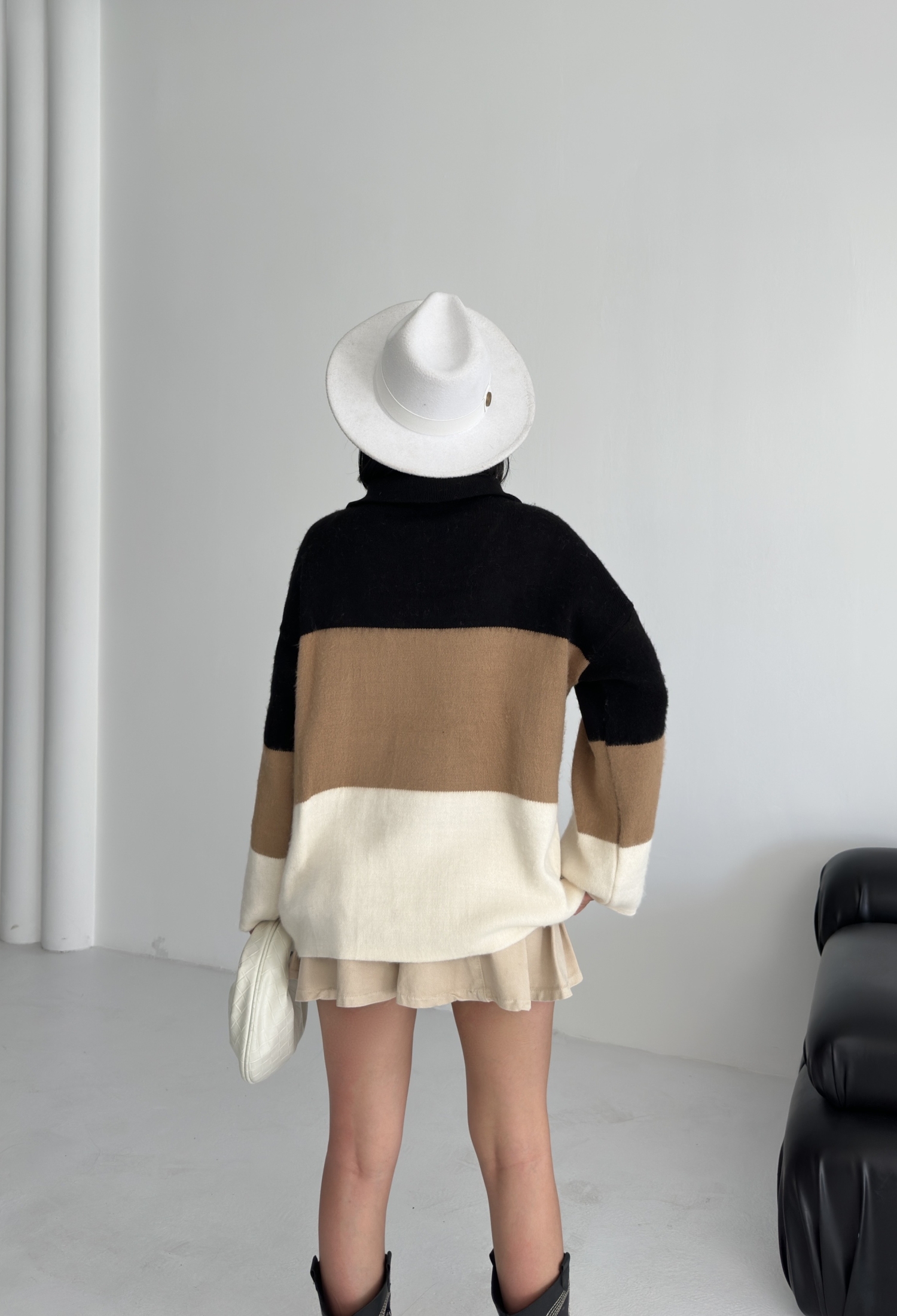 Oversized Fit Polo Neck Sweater - Brand: My Fashion - Women & Kids, Baby Clothes Wholesale - TheBS Women
