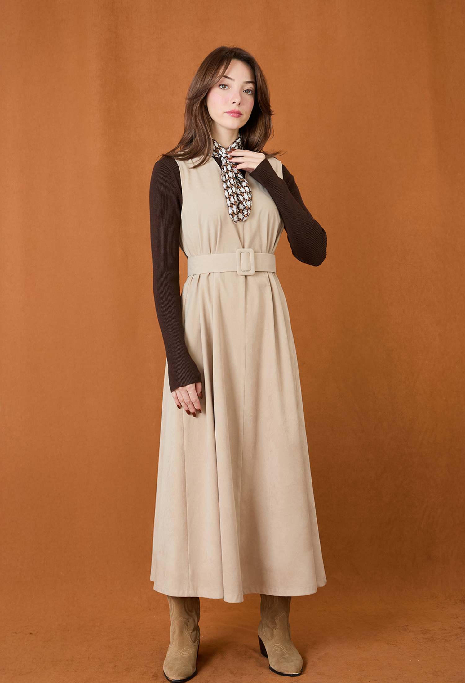Modest Elegant A-Line Midi Dress - Brand: SOUL - Women & Kids, Baby Clothes Wholesale - TheBS Women