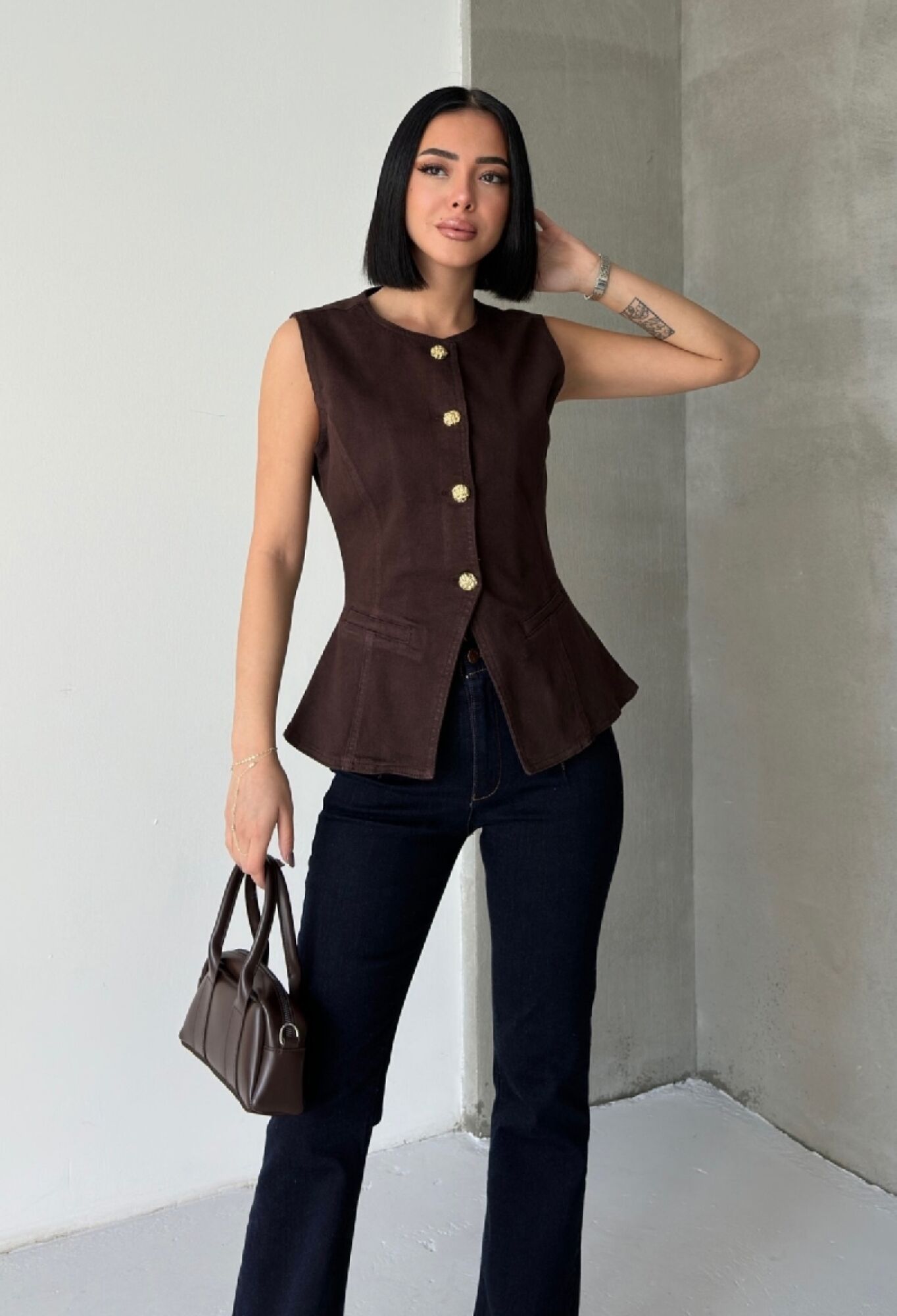 Elegant Fitted Buttoned Vest - Brand: XLove - Women & Kids, Baby Clothes Wholesale - TheBS Women