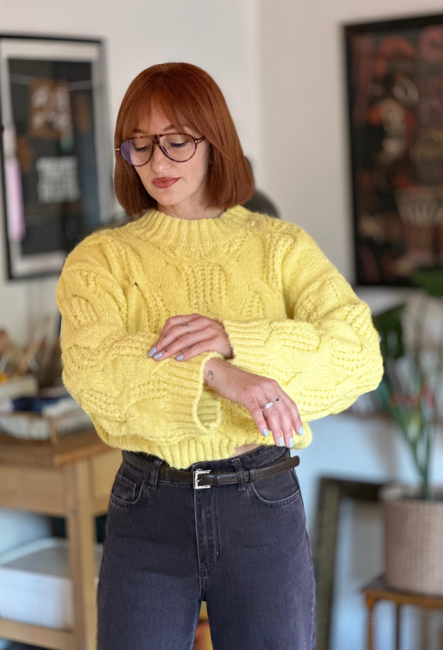 Sweater With High Neck And Oversized Fit - Brand: Cream Rouge - Women & Kids, Baby Clothes Wholesale - TheBS Women