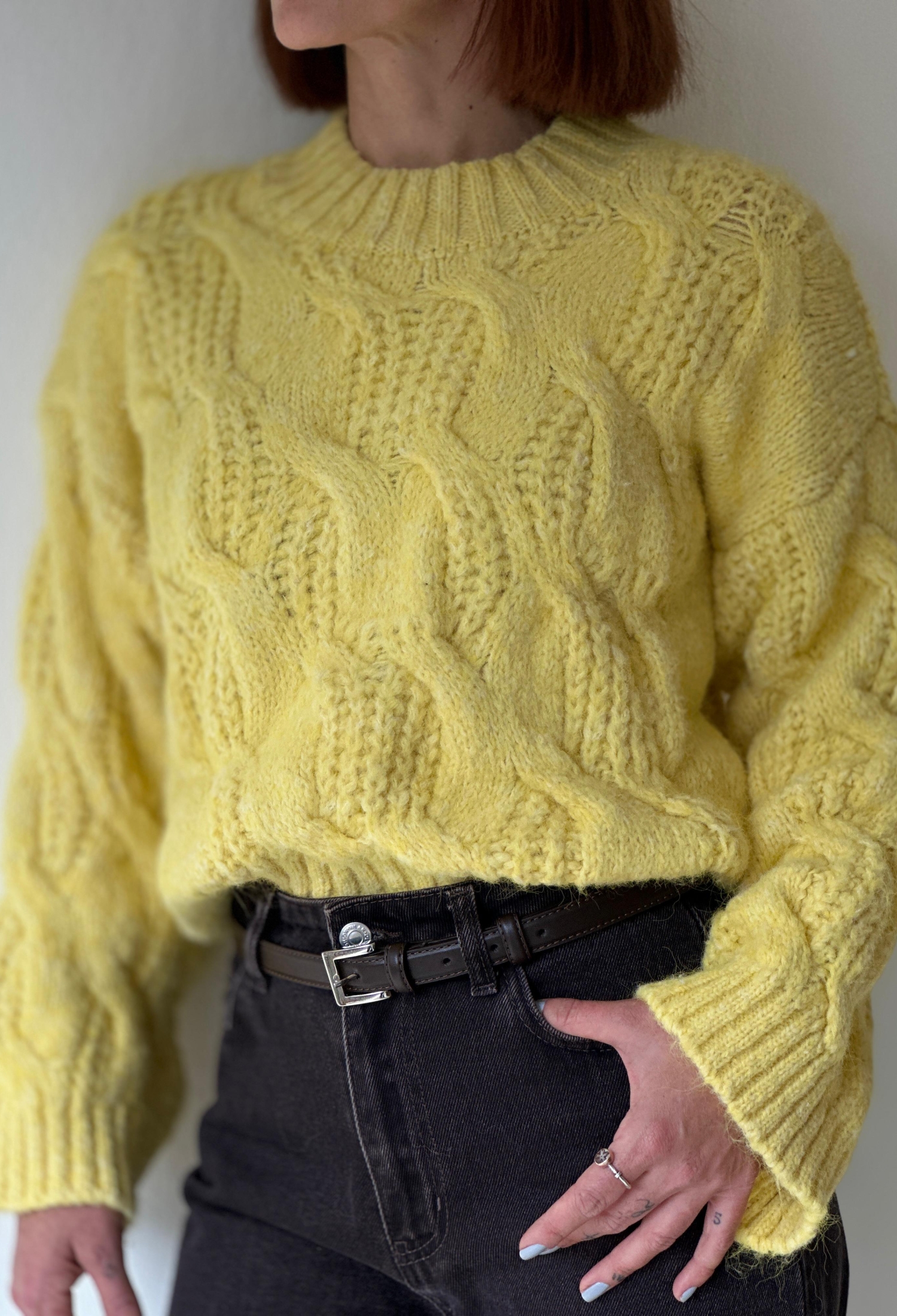 Sweater With High Neck And Oversized Fit - Brand: Cream Rouge - Women & Kids, Baby Clothes Wholesale - TheBS Women