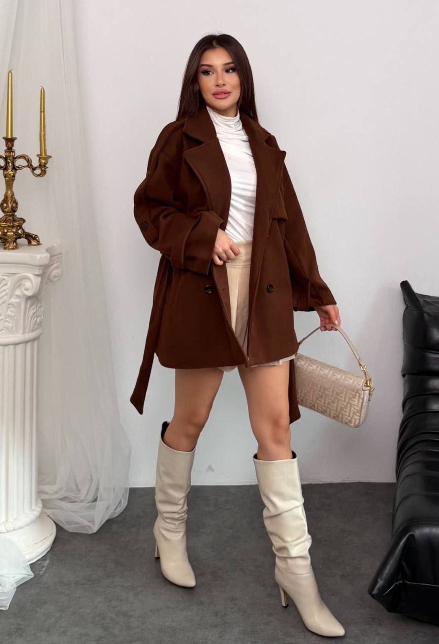 Elegant Single-Breasted Coat - Brand: My Jest Fashion - Women & Kids, Baby Clothes Wholesale - TheBS Women