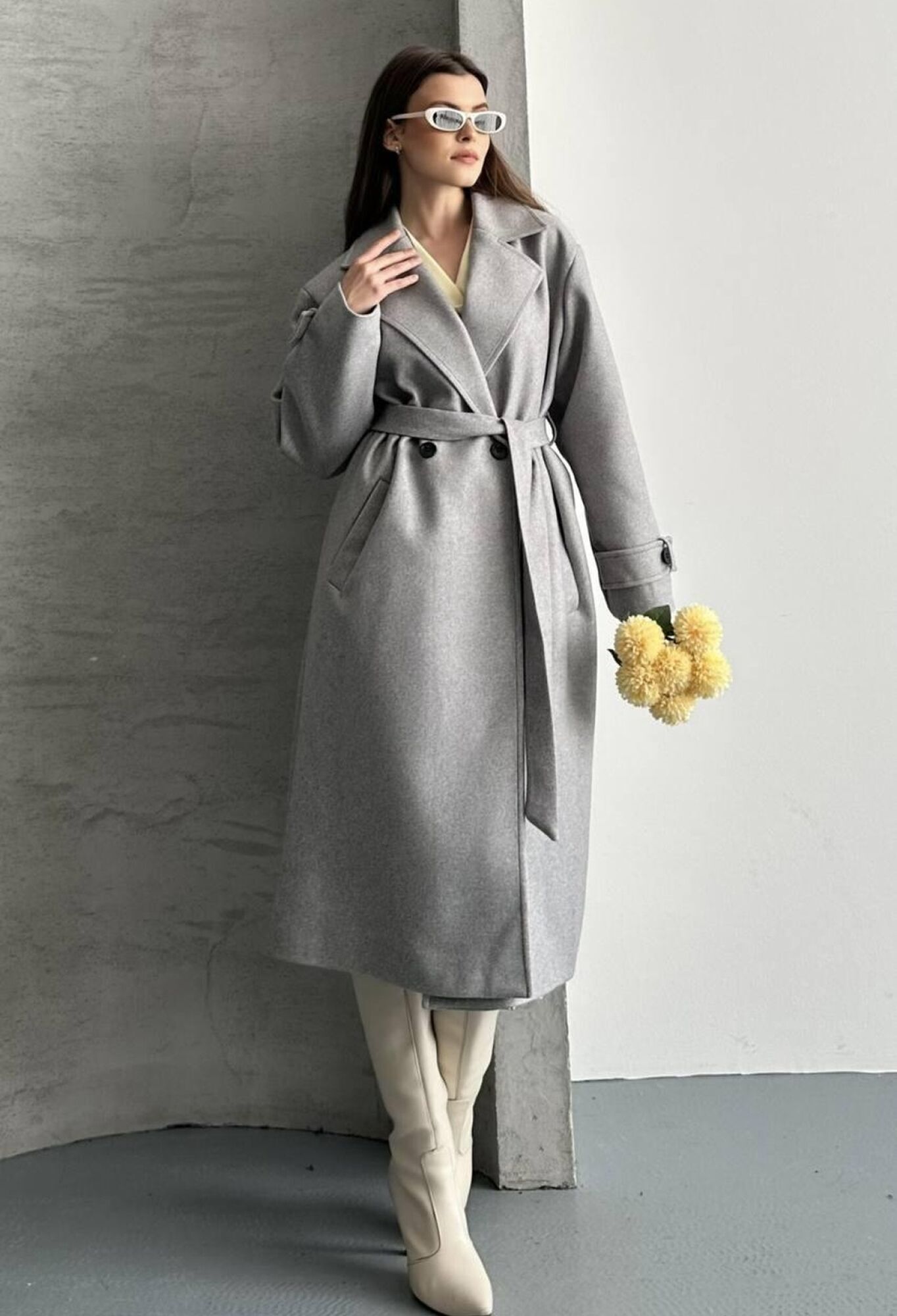 Elegant Single-Breasted Long Coat - Brand: My Jest Fashion - Women & Kids, Baby Clothes Wholesale - TheBS Women