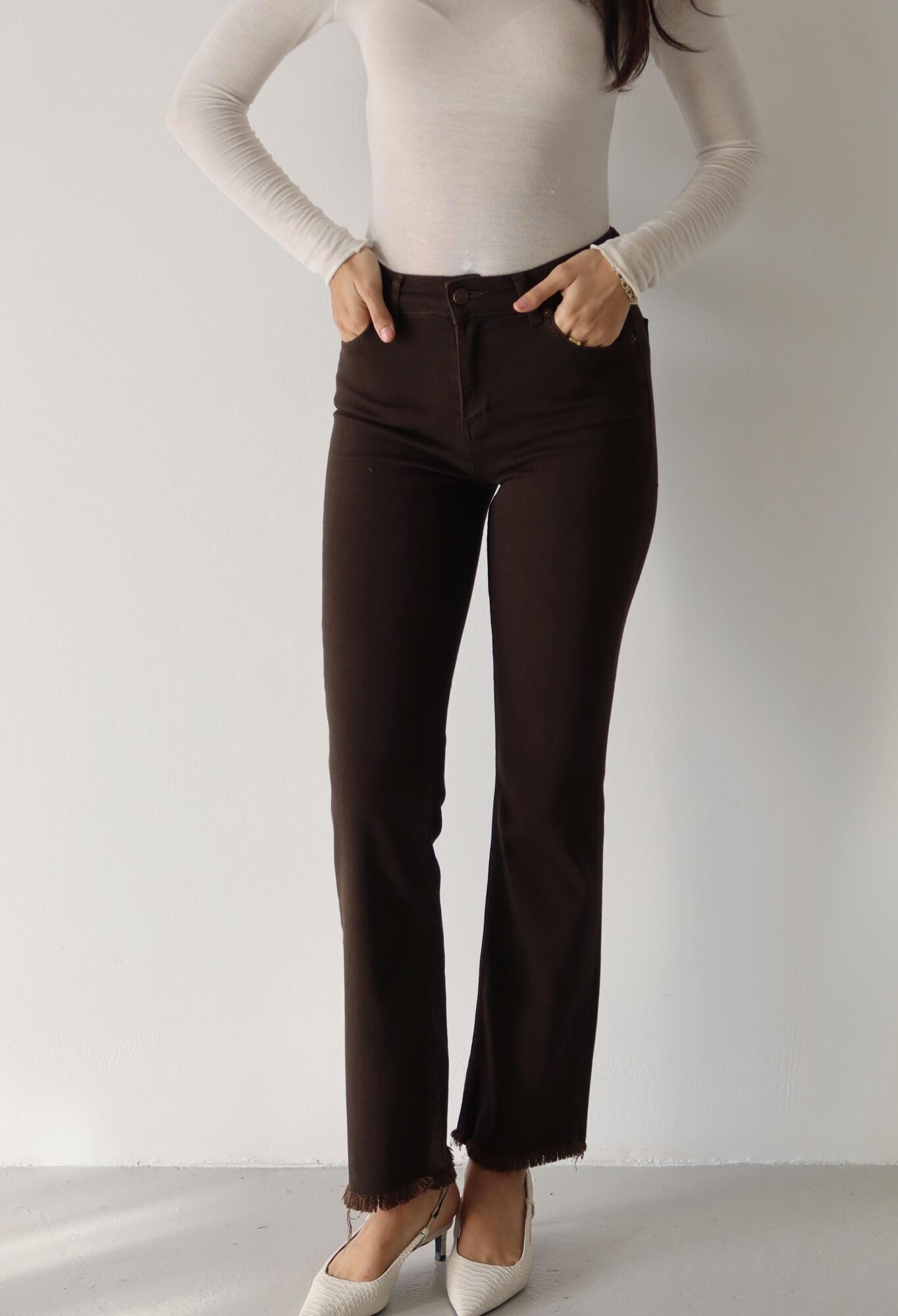 Casual Elegant Jeans With High Waist Bootcut - Brand: LACARINO - Women & Kids, Baby Clothes Wholesale - TheBS Women