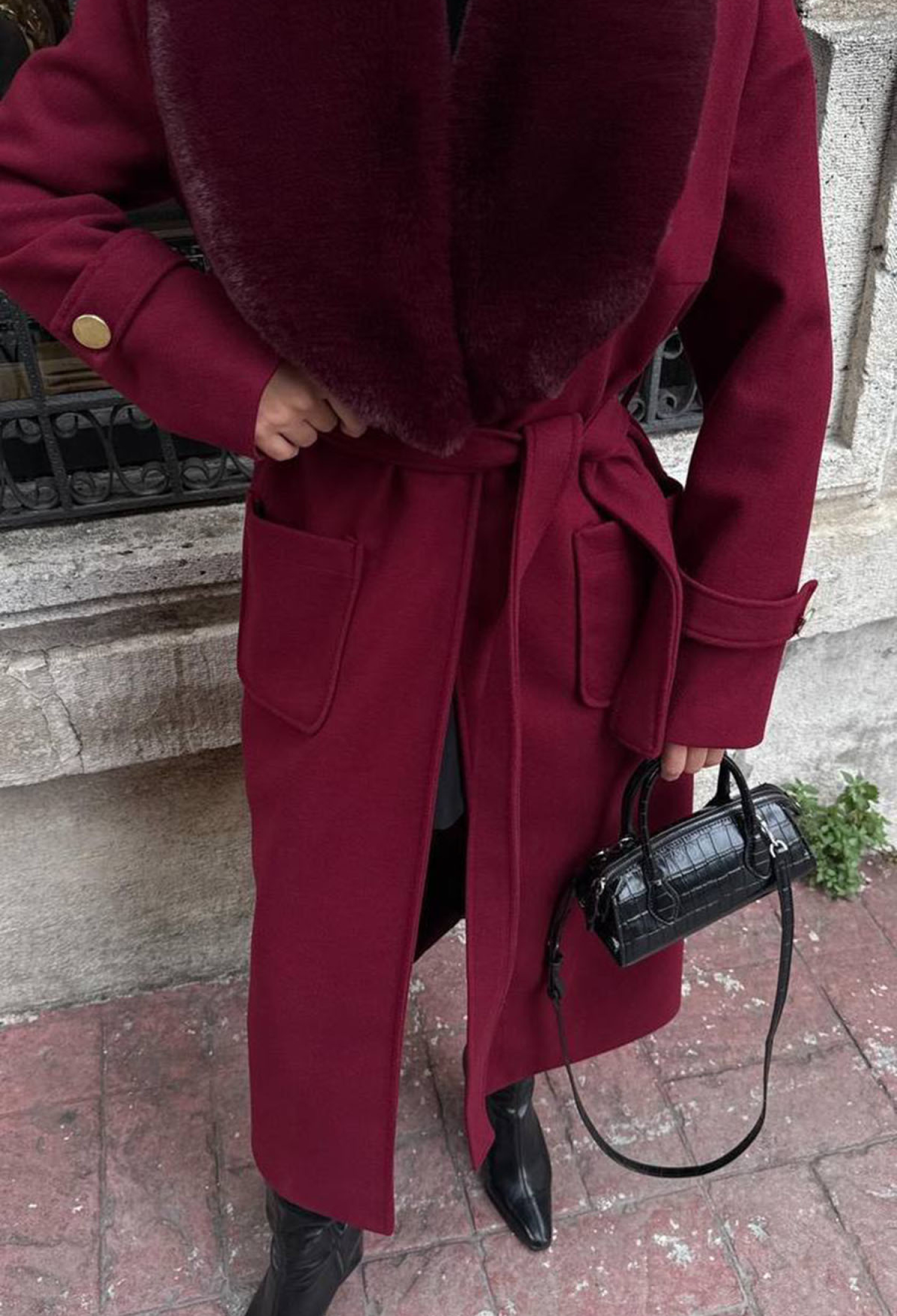 Elegant Single-Breasted Slim Fit Coat - Brand: Mode Roy - Women & Kids, Baby Clothes Wholesale - TheBS Women