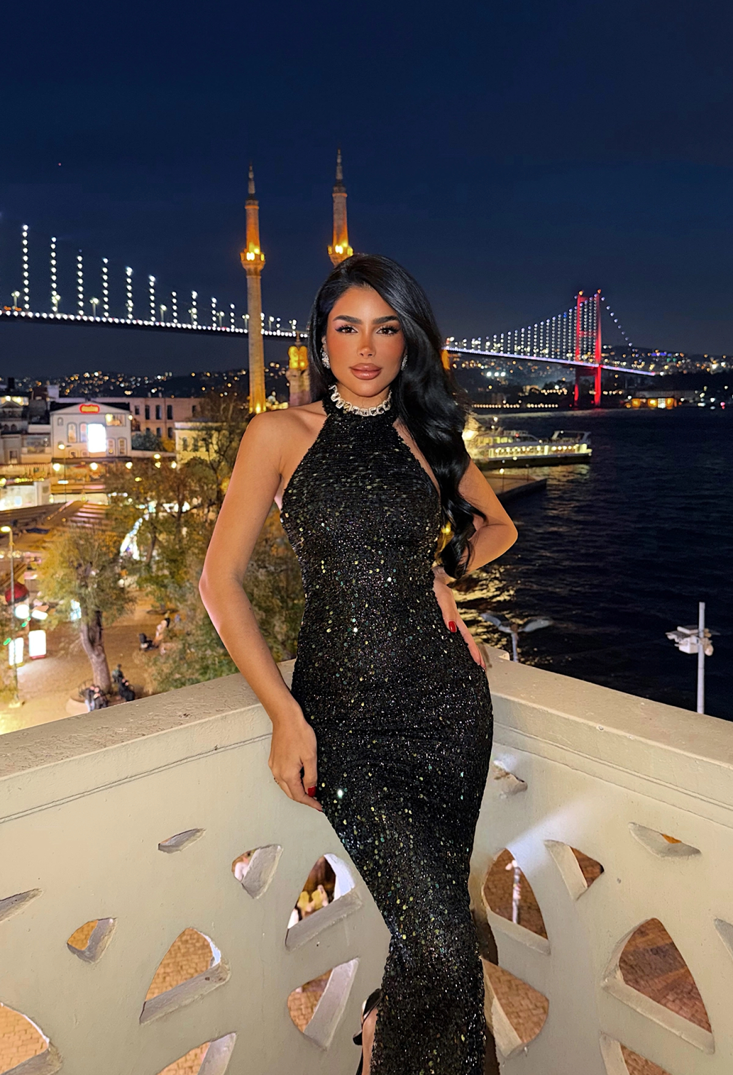 Black Elegant Glam Sequined Sheath Dress - Brand: EYYO ATELIER - Women & Kids, Baby Clothes Wholesale - TheBS Women