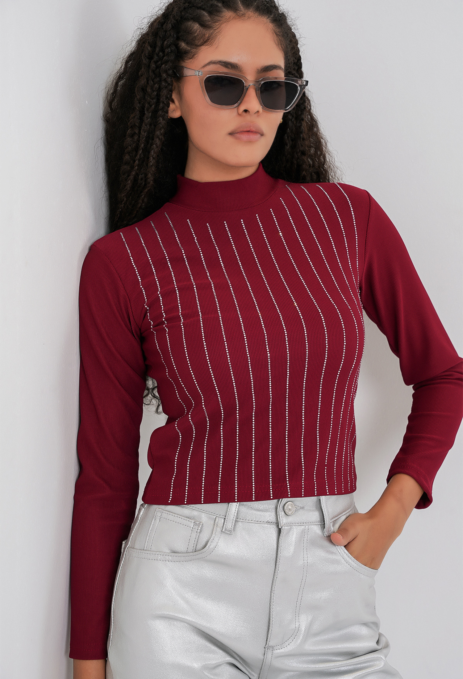 Blouse With Striped Slim Fit Design - Brand: Bigdart - Women & Kids, Baby Clothes Wholesale - TheBS Women