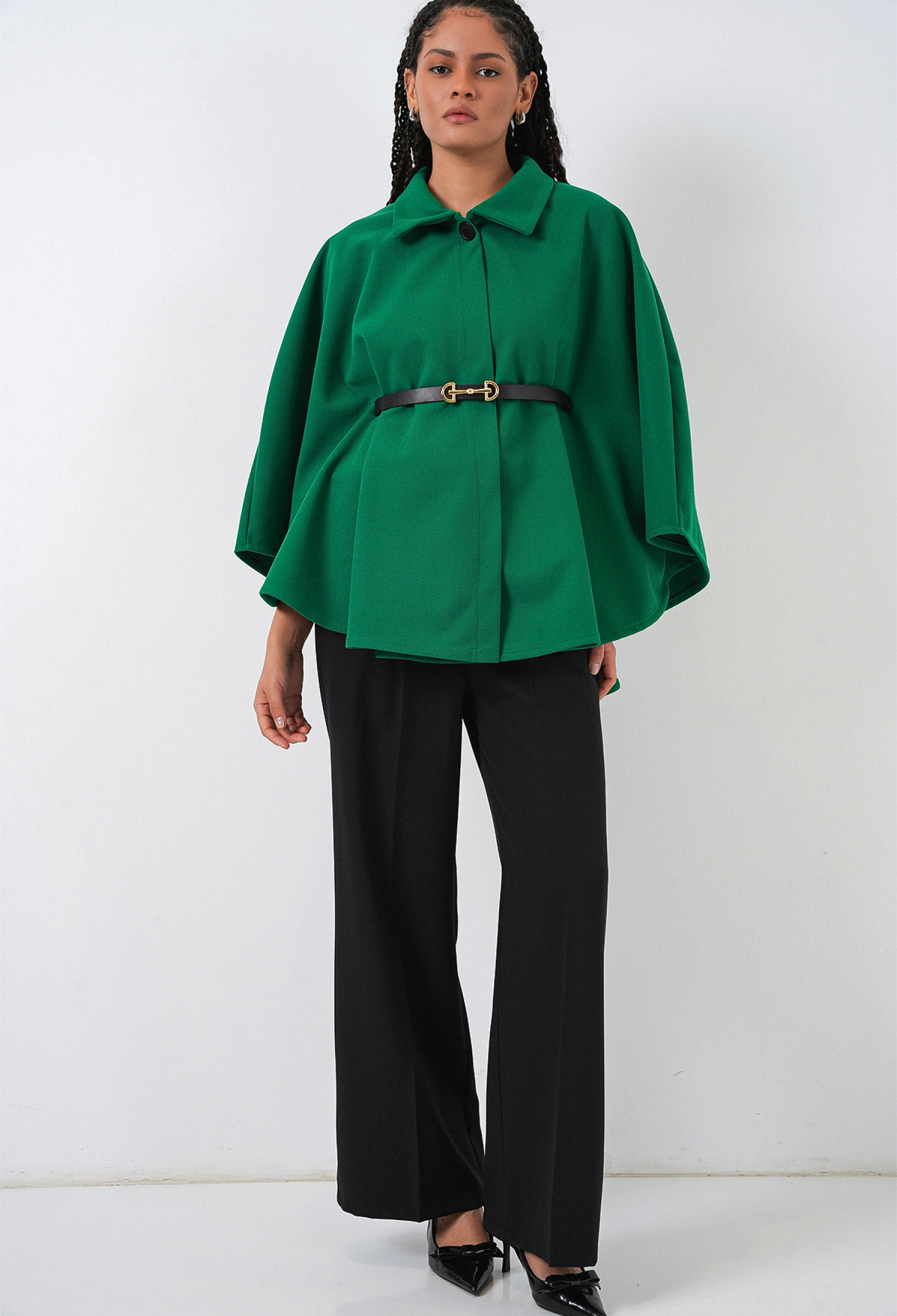 Elegant Poncho With Notched Neck - Brand: Bigdart - Women & Kids, Baby Clothes Wholesale - TheBS Women