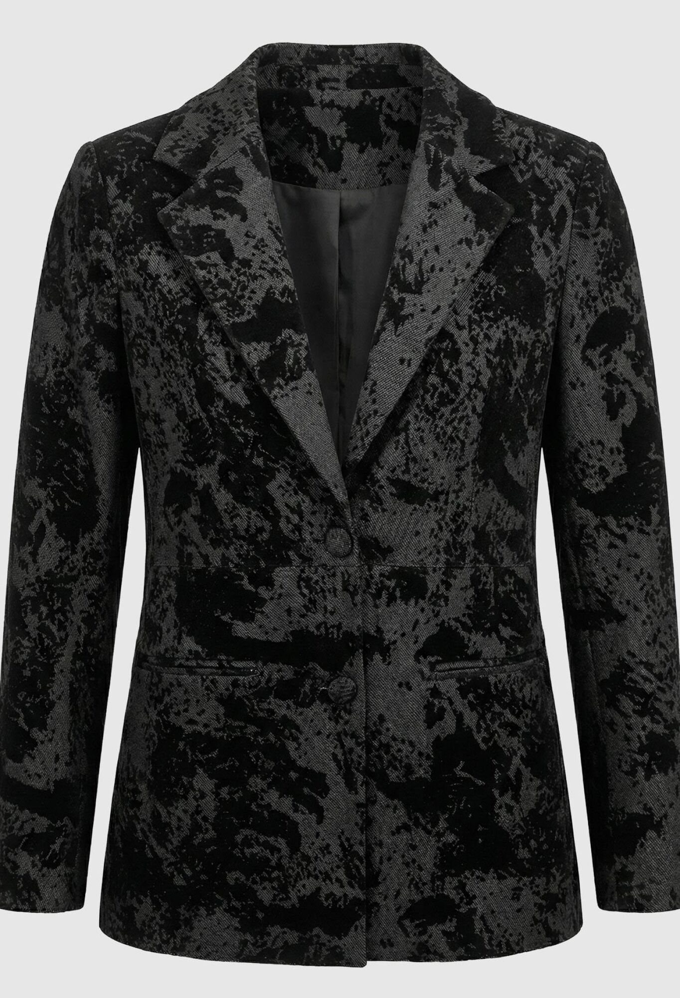 Grey Single-Breasted Blazer Jacket - Brand: Juste - Women & Kids, Baby Clothes Wholesale - TheBS Women