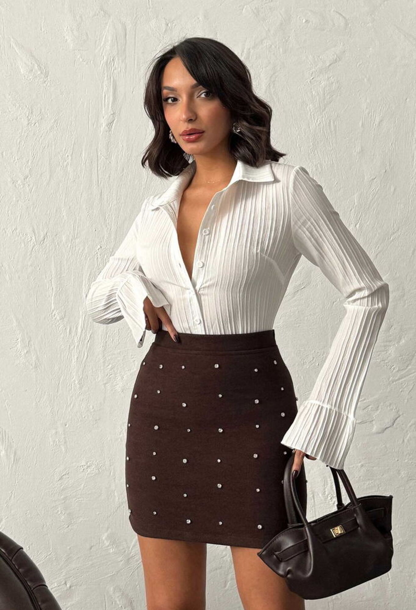 Elegant Sexy Formal Casual Glam Bodycon Mini Skirt - Brand: Topshow - Women & Kids, Baby Clothes Wholesale - TheBS Women