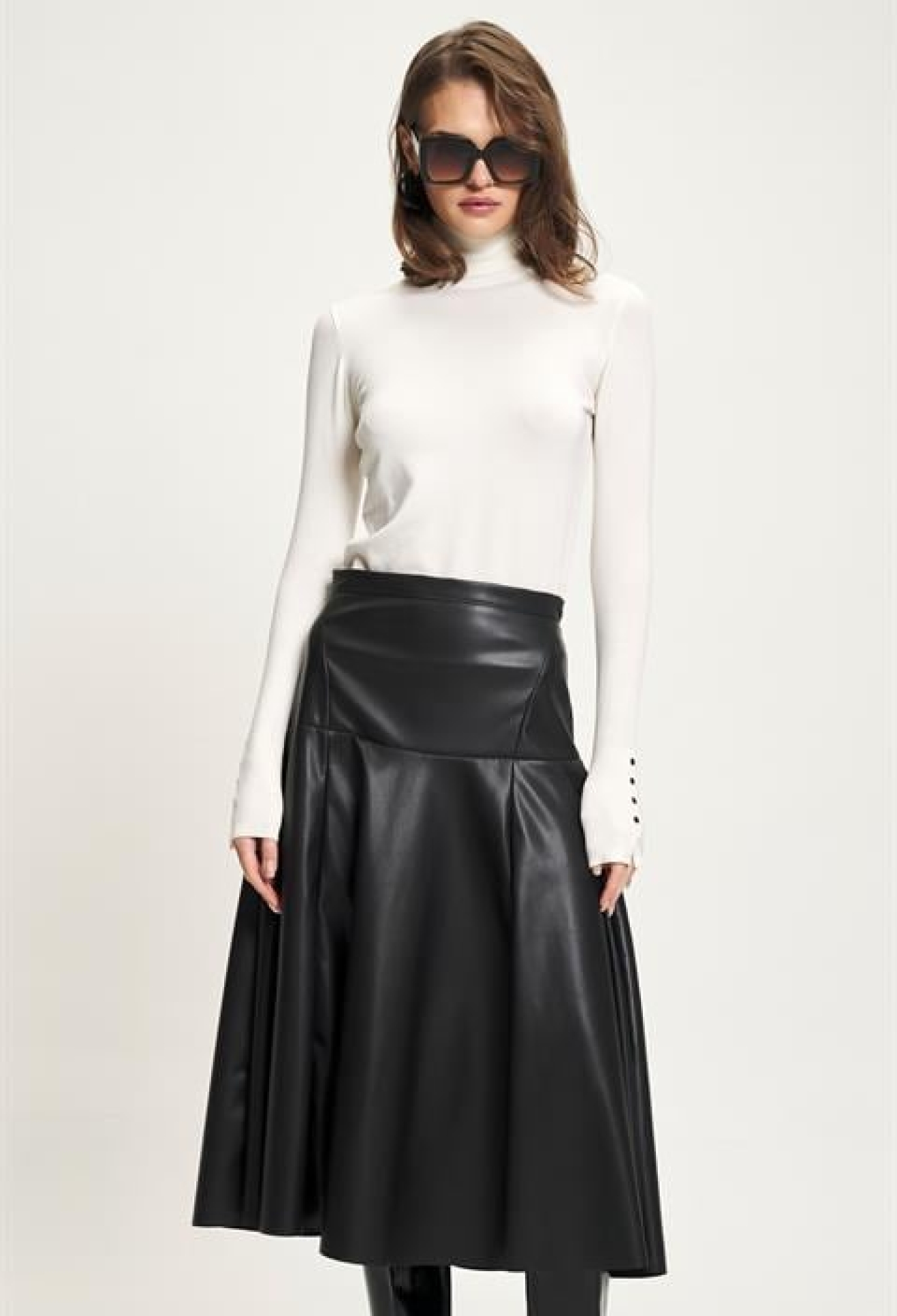 Elegant Flared Midi Skirt High Waist - Brand: Sobe Istanbul - Women & Kids, Baby Clothes Wholesale - TheBS Women