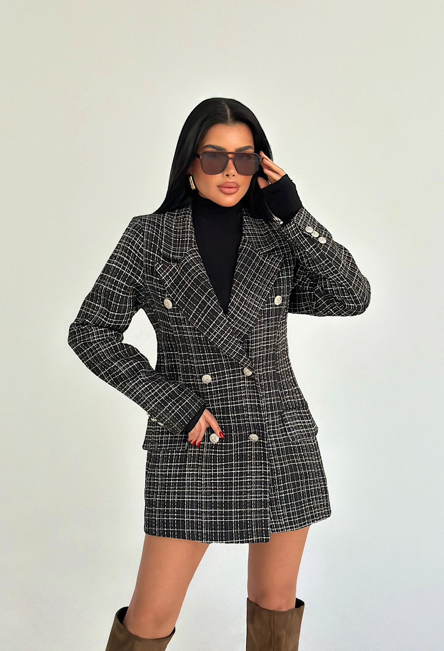 Formal Double-Breasted Blazer Jacket - Brand: EYYO ATELIER - Women & Kids, Baby Clothes Wholesale - TheBS Women