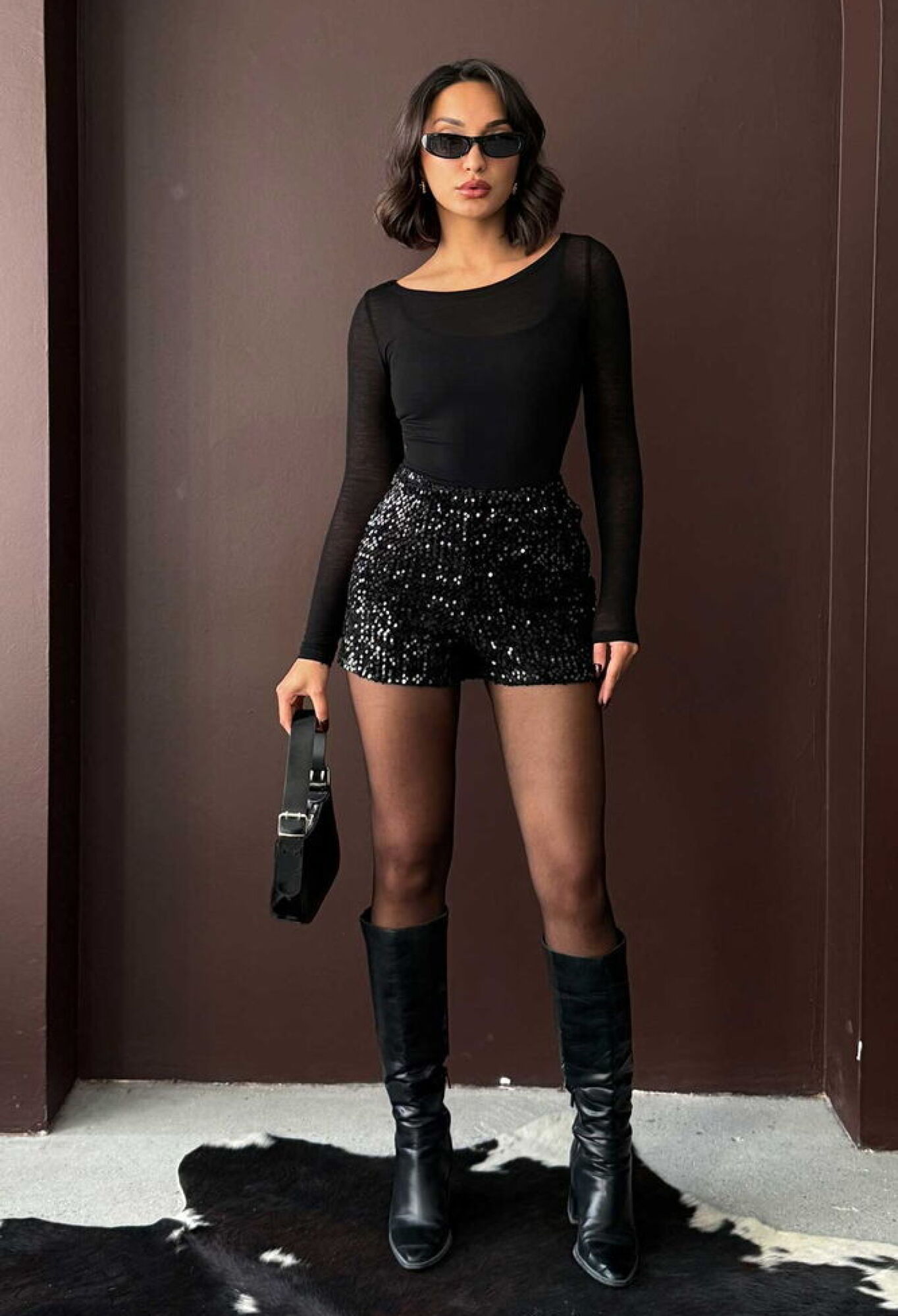 Sequined High Waist Bermuda Shorts - Brand: Topshow - Women & Kids, Baby Clothes Wholesale - TheBS Women