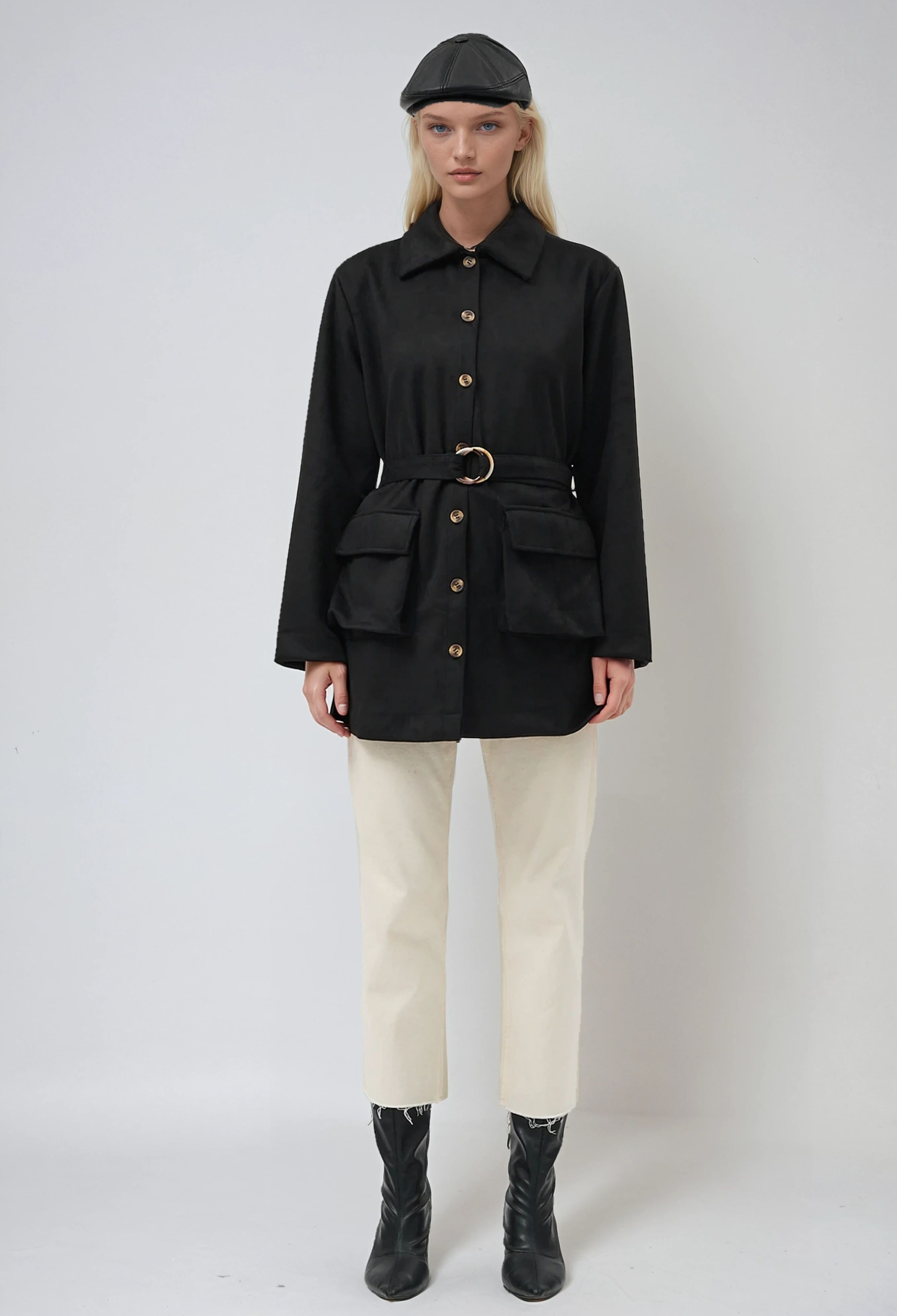 Overshirt Jacket With Flap Pockets - Brand: Sobe Istanbul - Women & Kids, Baby Clothes Wholesale - TheBS Women